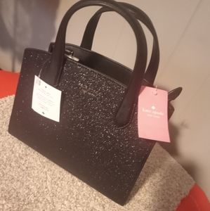 Kate Spade black sparkle hand bag
